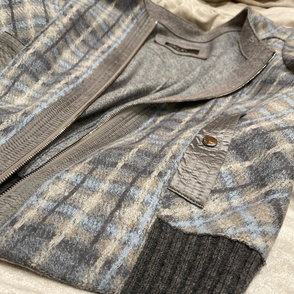 MARCCAIN silk/cashmere wool blend bomber jacket - Picture 3 of 3